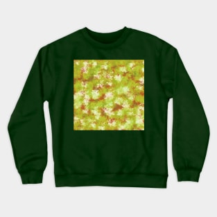 Sage Green and Maroon Floral Abstract Crewneck Sweatshirt